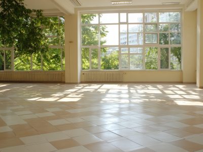 Sunlit room interior